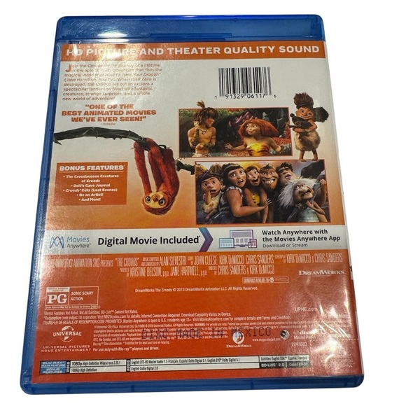7 MOVIES/50$ DreamWorks The Croods Blu-ray | Prehistoric Family Adventure - Picture 2 of 4